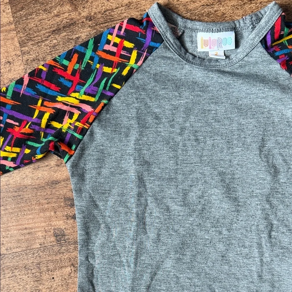 Colorful Raglan Kids Shirt size 2